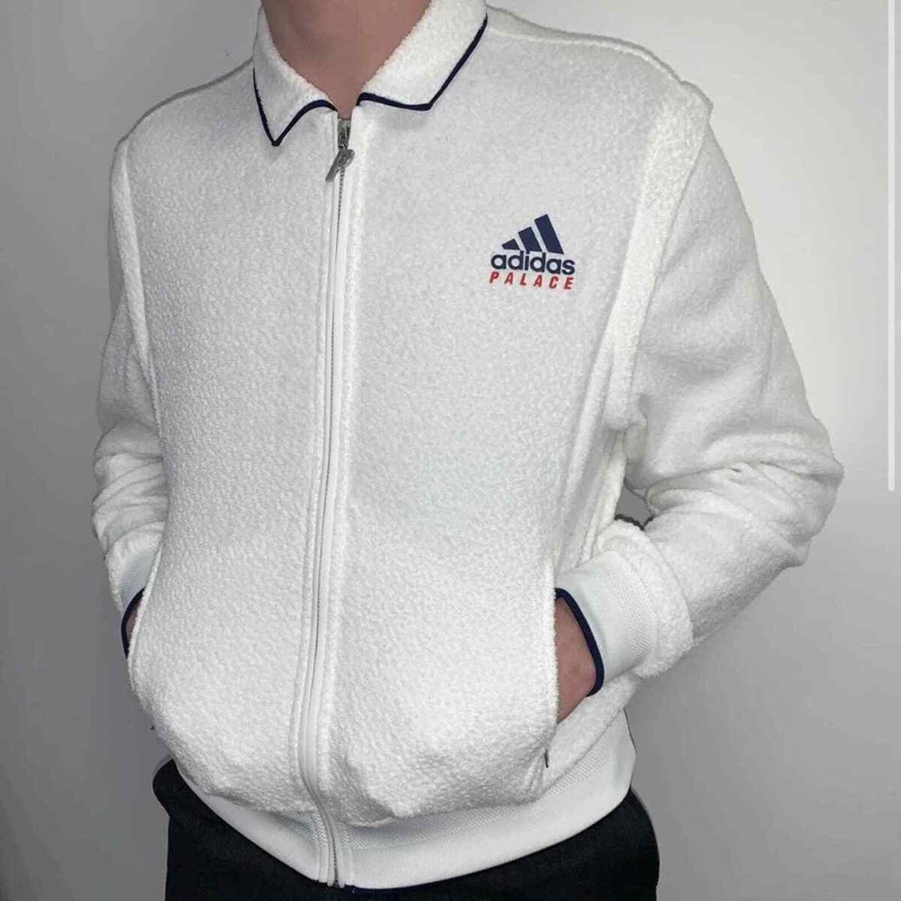 RARE Adidas Palace Towel Track Jacket Sleeves Zip Off